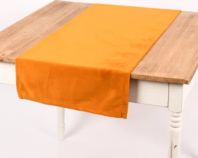 Produktbild von Magma Tischläufer Samt uni senf 40x145cm