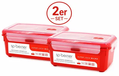 Produktbild von 2er Set Frischhaltedose SUPER LOCK MICRO 1,9 L