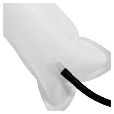 Produktbild von Aufblasbares Sitzkissen aus Kunststoff 12x40cm mit Handpumpe für Sofa und Massagesessel zur Rückenentspannung