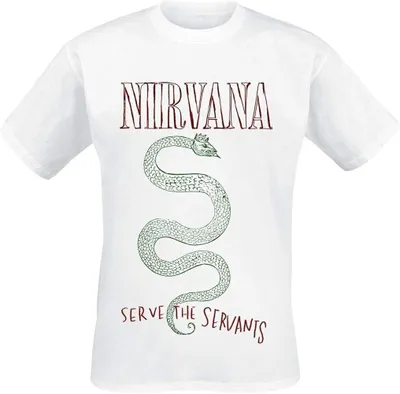 Produktbild von Nirvana Serve The Servants White L T-Shirt