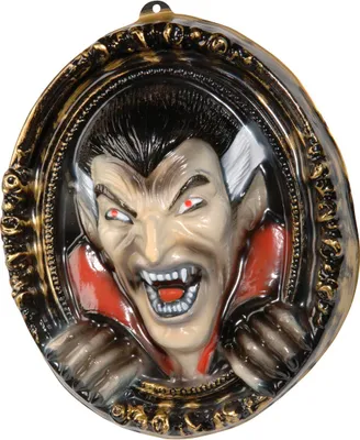Obrázok produktu pre 3D Vampir Wandbild / Halloween Party Deko 37x43cm