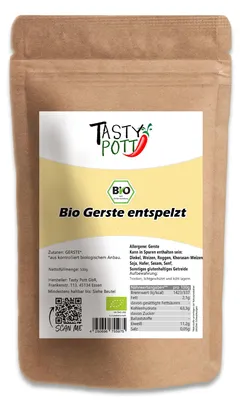 Produktbild von Gerste entspelzt Tasty Pott - ab 500g - 1000g