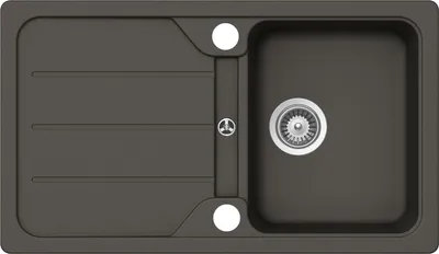 Produktbild von Schock Formhaus D-100 Asphalt - FOMD100AGAS+ 2 Hahnlöcher Granitspüle