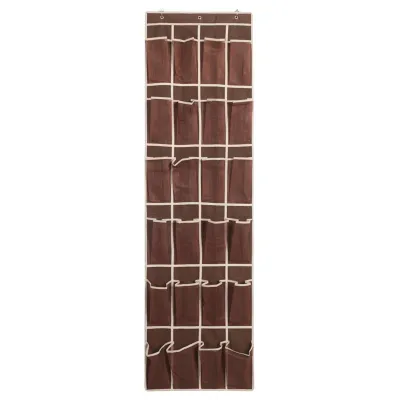Immagine prodotto di Portascarpe per porta, portascarpe sopra la porta, organizzatore di scarpe sopra la porta, portascarpe sopra la porta, organizzatore di scarpe sopra la porta, 24 tasche sopra la porta