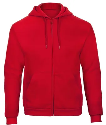 Immagine prodotto di B&C Unisex ID.205 50/50 Giacca con cappuccio FK157 (L) (Rosso)