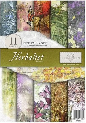 Image de Set de papier de riz A4 - RP041 Herbalist - ITD Collection
