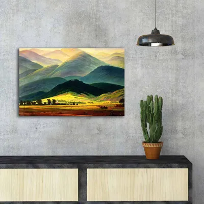 Produktbild von Wallity, FAMOUSART- CVT1490, Bunt, Leinwandbilder, 45 x 70 cm, 100% Wildleder -Leinwand