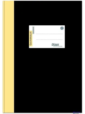 Produktbild von Geschäftsbuch A4 192 Blatt 80g/qm kariert schwarz