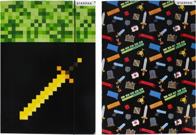 Produktbild von A4 Spiel Pixel elastische Mappe Starpak