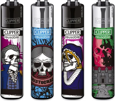 Produktbild von Clipper® Feuerzeuge 4er Set: Roots 3d