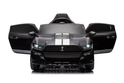 Image de Voiture électrique pour enfants sous licence – Mustang GT500 Shelby Cobra avec siège en cuir et pneus EVA