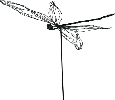 Produktbild von Libelle Metall Deko Stecker 28cm Garten Blumen 2er Set, 2 Stück
