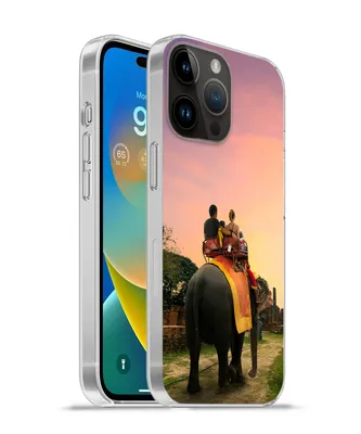 Produktbild von MuchoWow® Handyhülle Schutzhülle Hülle für Apple iPhone 14 Pro Max Elefant - Tiere - Dorf - Natur Silikon Softcase Handy Hülle - Hardcover