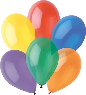 Produktbild von Luftballons Ø 29 cm farbig sortiert "Crystal"