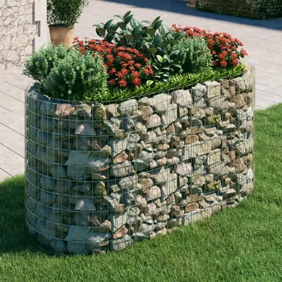 Obrázok produktu pre Maison Exclusive - Gabiónový vyvýšený záhon pozinkované železo 200x100x100 cm