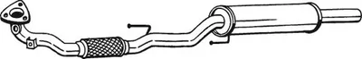 Produktbild von Bosal Abgasrohr Vorne 281-483
