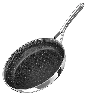 Bratpfanne 24 cm, Edelstahl, antihaftbeschichtet, PFOA-frei, Induktion