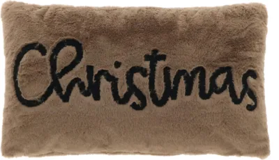 Produktbild von Lemetex UNIQUE Living® Kissen Christmas Taupe 30 x 50 cm - Polyester