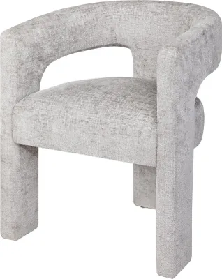 Obrázok produktu pre FURNLUX Jedálenská stolička Leith Grey 62 cm / Hlavná farba: sivá / Rozmery: 62 x 75 x 58 cm