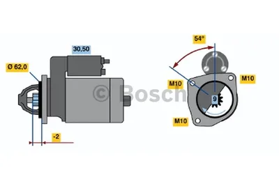 Produktbild von BOSCH 0 986 016 530 Starter Anlasser 1,1kW für FIAT DUCATO Pritsche/Fahrgestell (230) 12V