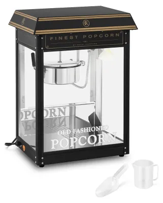 Popcornmaschine 1.500 W 5 kg/h Schwarz-Gold Retro-Design Beleuchtung