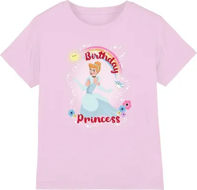 Immagine prodotto di Cenerentola - Maglietta "Principessa di compleanno" per bambini TV4030 (116) (Rosa)