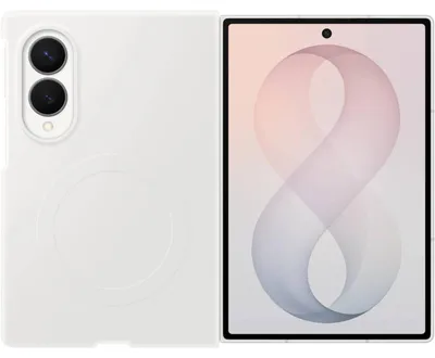 Productafbeelding van Samsung Silicon Magnet Case voor de Samsung Galaxy Z Fold 8 - White