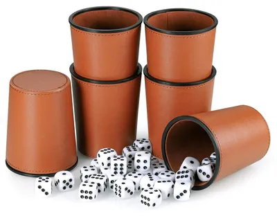 Immagine prodotto di Solidchoice - Set di 6 calici da gioco in , con 30 dadi