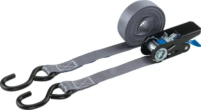 Produktbild von STROXX Zurrgurt 2-teilig, mit Spannratsche und S-Haken, 25 mm, 4,5 m