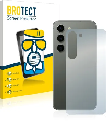 Produktbild von BROTECT Entspiegelungs Schutzglas für Samsung Galaxy S23 (Rückseite) Schutzfolie Panzer Folie Glas Display Schutz matt