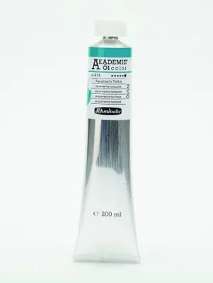 Produktbild von Schmincke 200ml AKADEMIE Öl color Aquamarin Tuerkis Öl 41 414 015