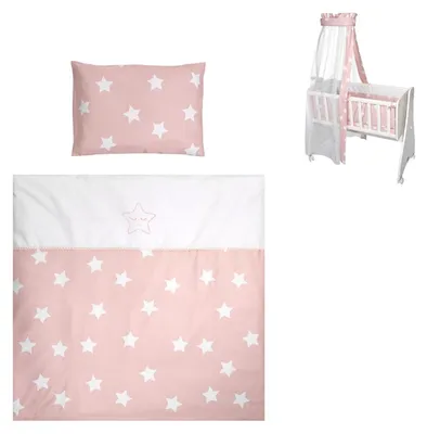 Produktbild von Lorelli Baby-Bettwäsche 7-teiliges Set First Dreams Decke Kissen Laken Himmel
