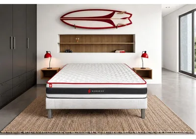Image de Matelas 90x190 cm à ressorts ensachés et à mémoire de forme - Energy