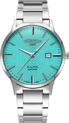 Image de Montre pour homme ROAMER 718833 41 05 20, bleue classique, pour un anniversaire