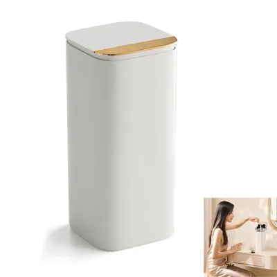 Produktbild von Kosmetik Pinselhalter Pop-up, 4 Fächer, staub- & wasserdicht, großer Organizer für Schminktisch und Badezimmerablage
