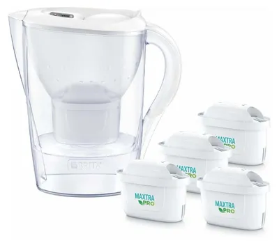 Obrázok produktu pre BRITA Filtračná kanvica Marella + 4 vložky Maxtra Pro PP 2,4 l, biela