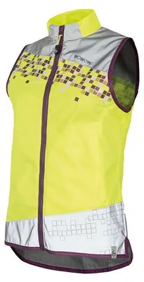 Produktbild von Amy Damen Weste gelb L, fluoreszierend und reflektierend für 360° Sichtbarkeit