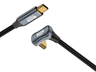 Imagen del producto de INF Cable USB-C a USB-C GEN2 en U de Función Completa — 10Gbps, 100W PD, 4K@60Hz, Aleación de Aluminio + Nylon, 0.5/1/1.5/2m 2 metros
