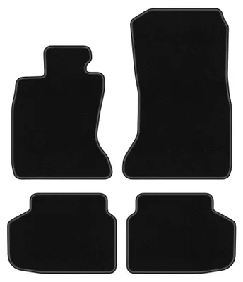 Zdjęcie produktu dla Dywaniki samochodowe welurowe BASIC do: BMW 7 F01 (2008-2015, xDrive) czarne, z mocowaniami