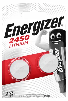 Zdjęcie produktu dla Energizer CR2450, Jednorazowa bateria, CR2450, Lit, 3 V, 2 szt., 620 mAh