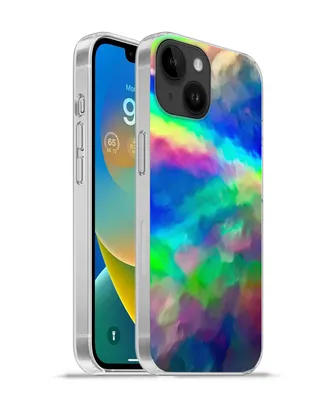 Produktbild von MuchoWow® Handyhülle Schutzhülle Hülle für Apple iPhone 14 - Softcase Aquarell - Kunst - Psychedelisch Silikon Softcase Handy Hülle - Mobiltelefonhülle