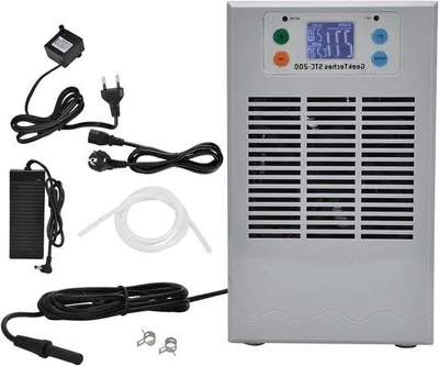 Immagine prodotto di Raffreddatore elettronico per acqua da acquario 35 L 100 W - Raffreddatore per acquari domestici - Apparecchio sanitario