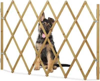 Produktbild von Famanu Sicherheitsgitter für Tür und Treppe - ausziehbar - 116,5 cm - 82,5 cm hoch - natur