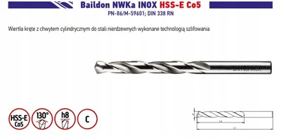 Produktbild von BAILDON Spiralbohrer 11 mm Edelstahl