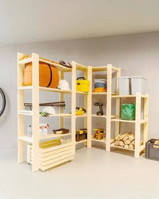 Produktbild von Buildify Eckregalboden für Holzregalsystem 85x40 cm