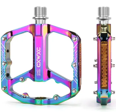 Obrázok produktu pre Reflexné pedále na bicykel, 9/16 palca, CNC hliník, vhodné na horské bicykle, ľahké, protišmykové, dostupné vo viacerých farbách