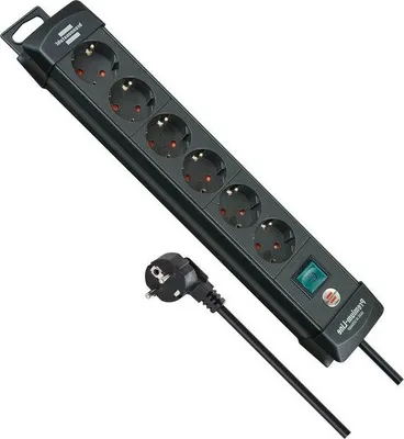 Immagine prodotto di Presa multipla con interruttore e cavo da 3 m, nera