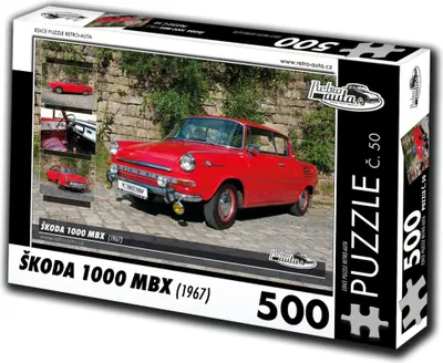 Obrázok produktu pre RETRO-AUTA Puzzle č. 50 'koda 1000 MBX (1967) 500 dielikov