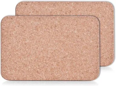 Productafbeelding van Set van 2 kurken onderzetters 30 x 20 cm