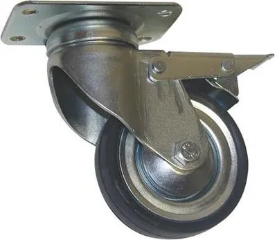 Image de roue 125 frein pivotant/80kg